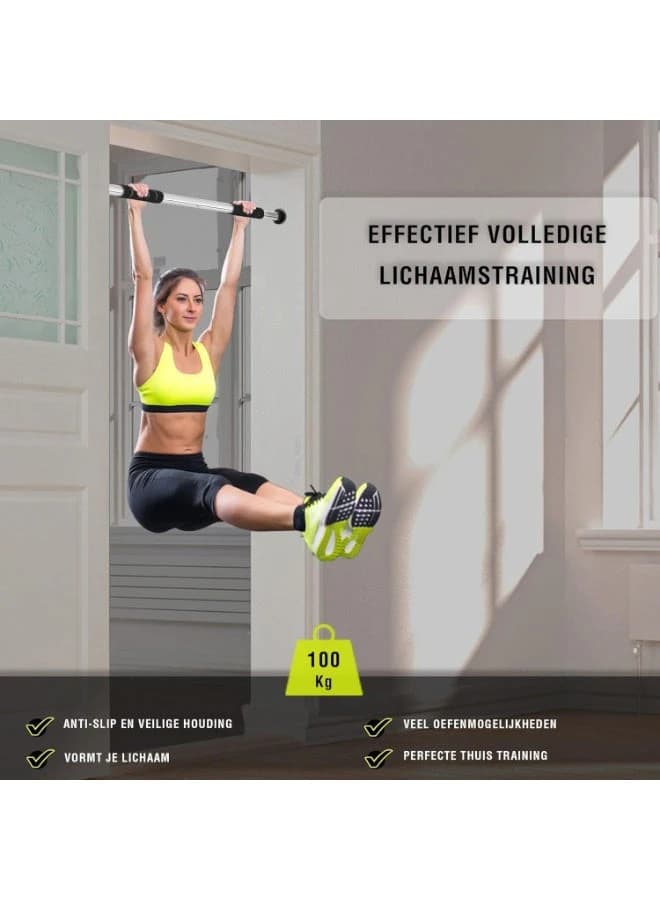 Pull-Up & Chin-Up Bar for Doorway – Soft-grip handles, multifunctional upper