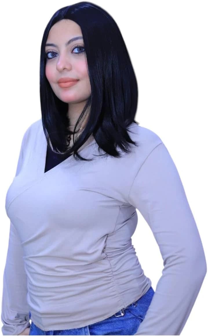 Wigs for Women – Long straight black hair, natural looking.  