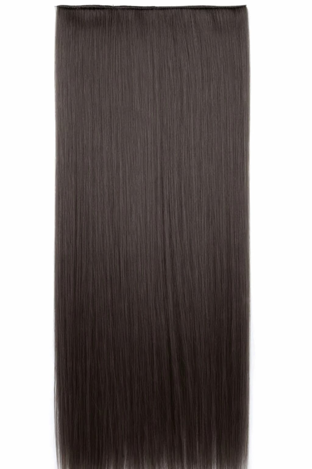 Dark Brown Long Straight Synthetic Wig – For women.  