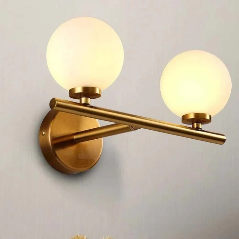 Wall sconce, metal, 40x25 cm - gold