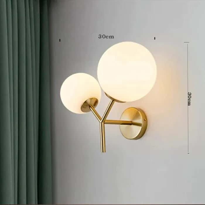 Wall sconce, metal, 40x30 cm - gold