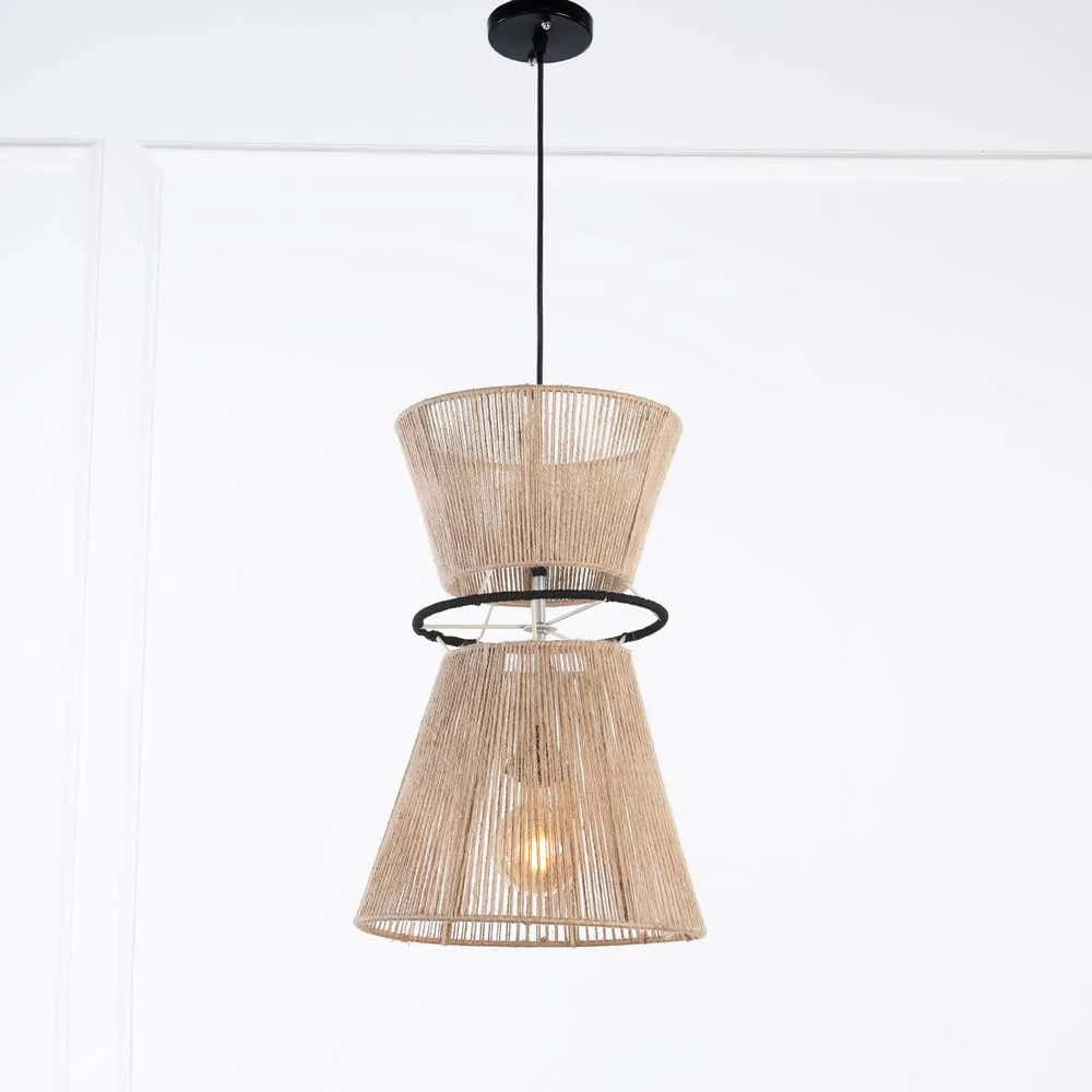 Bohemian ceiling chandelier, 40x45 cm - Beige