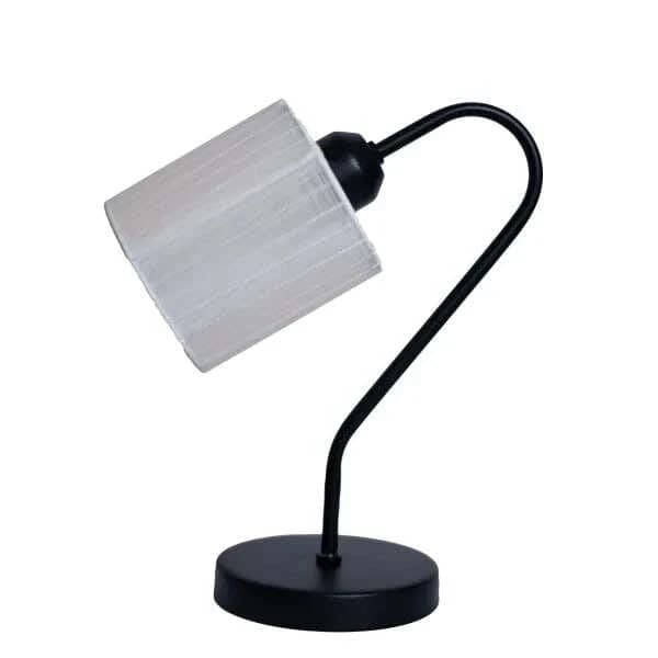 TBS Fabric Modern Table Lamp, 45 ×15 cm - Grey