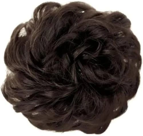 Brown Hair Bun Curly Chignon Hair Bun Synthetic Hair Accessories for Women