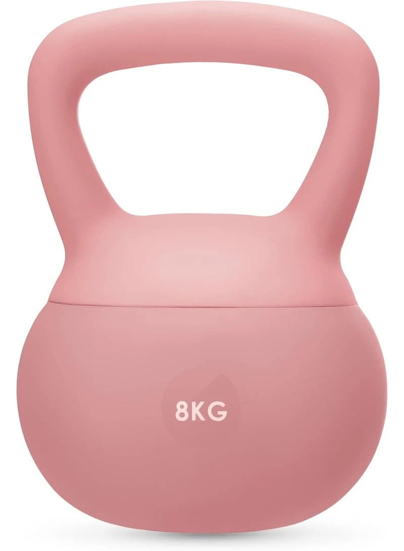 Soft Kettlebell for Women, 8kg, Home Gym Equipment for Fitness, Pilates