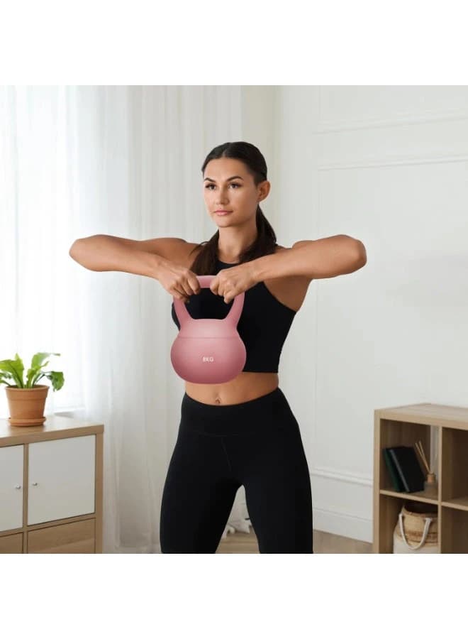 Soft Kettlebell for Women, 8kg, Home Gym Equipment for Fitness, Pilates