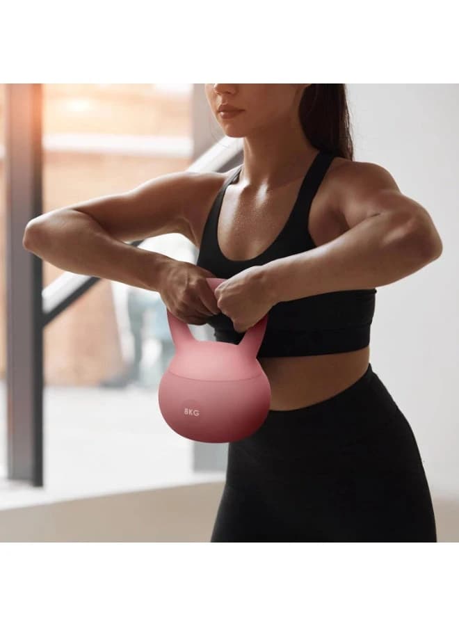 Soft Kettlebell for Women, 8kg, Home Gym Equipment for Fitness, Pilates