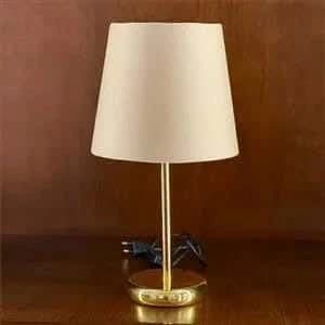 TBS Fabric Modern Table Lamp, 45 ×23 cm - Off White