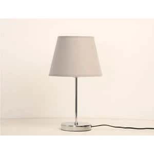 TBS Fabric Modern Table Lamp, 45 ×23 cm - Grey