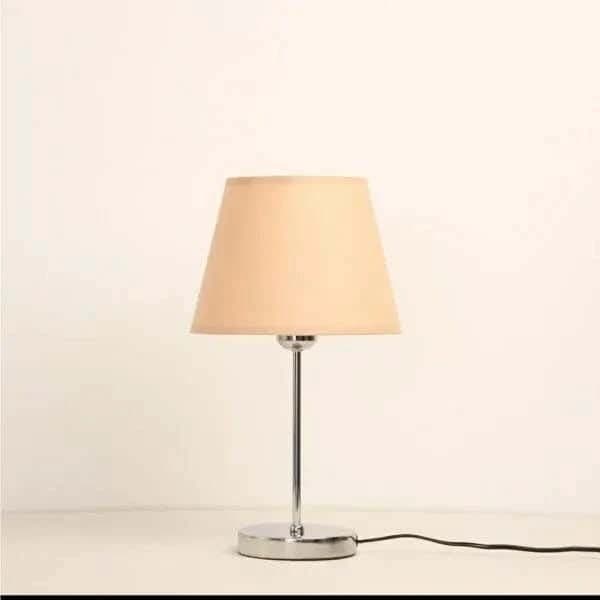 TBS Fabric Modern Table Lamp, 45 ×23 cm - Beige
