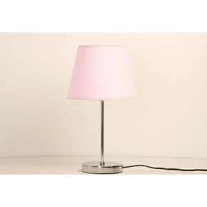 TBS Fabric Modern Table Lamp, 45 ×23 cm - Pink