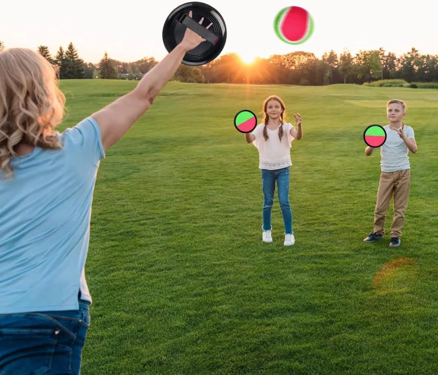 ball Sticky Toss and Catch Ball Game Set for Backyard, Outdoor, and Garden 