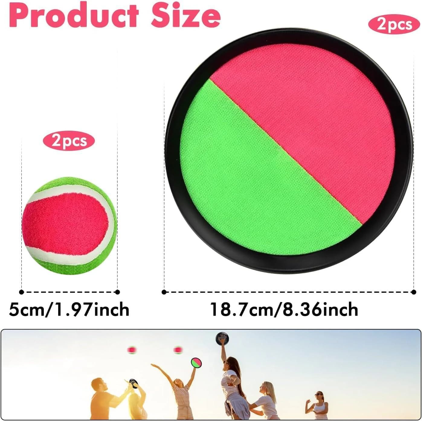 ball Sticky Toss and Catch Ball Game Set for Backyard, Outdoor, and Garden 