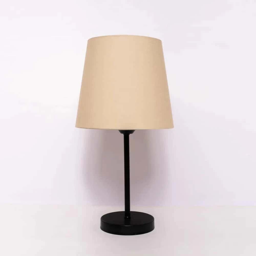 TBS Fabric Modern Table Lamp, 45 ×23 cm - Beige