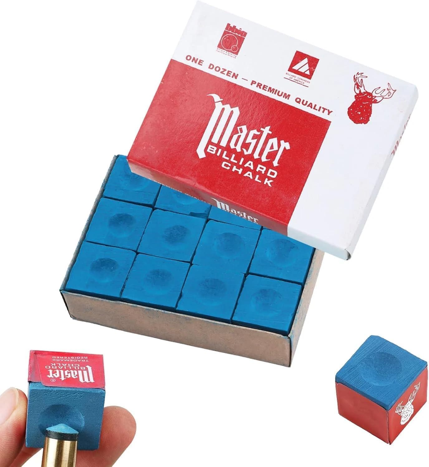 12 Pieces Billiard Chalk, Billiard Chalk, Billiard Cue Chalk, Premium Billiard 
