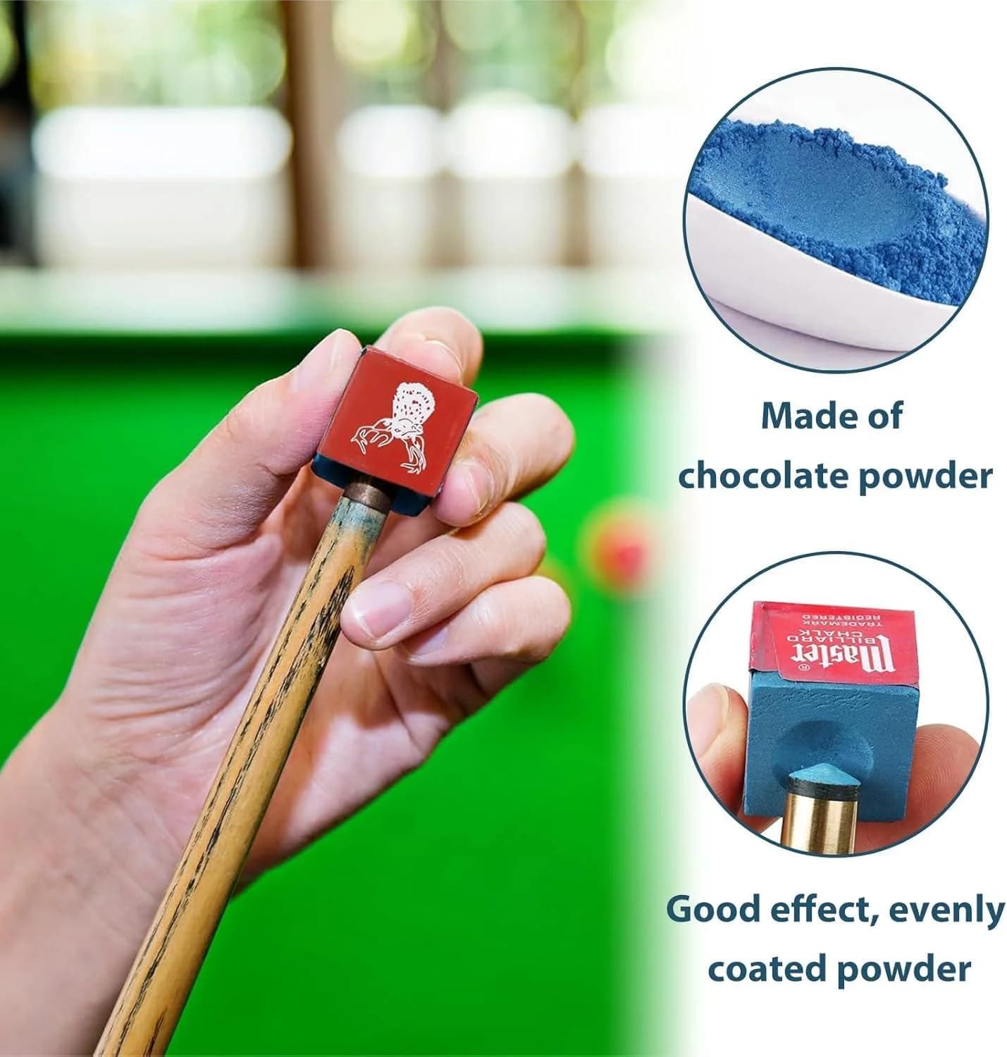 12 Pieces Billiard Chalk, Billiard Chalk, Billiard Cue Chalk, Premium Billiard 