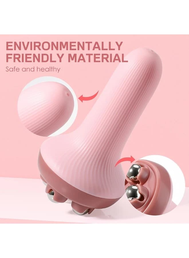 360° Rotating Ball Handheld Massager for Muscle Pain Relief and Swelling 