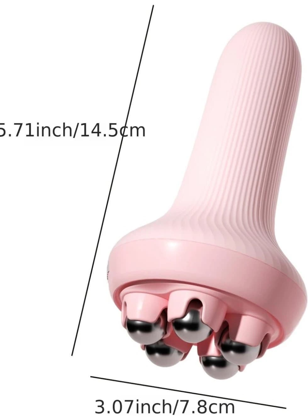 360° Rotating Ball Handheld Massager for Muscle Pain Relief and Swelling 