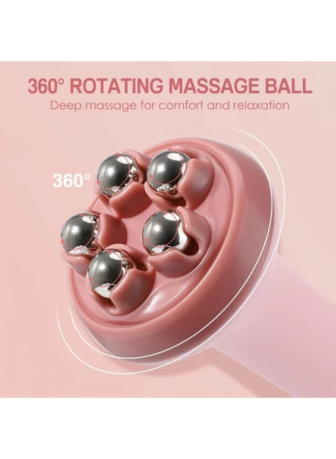 360° Rotating Ball Handheld Massager for Muscle Pain Relief and Swelling 