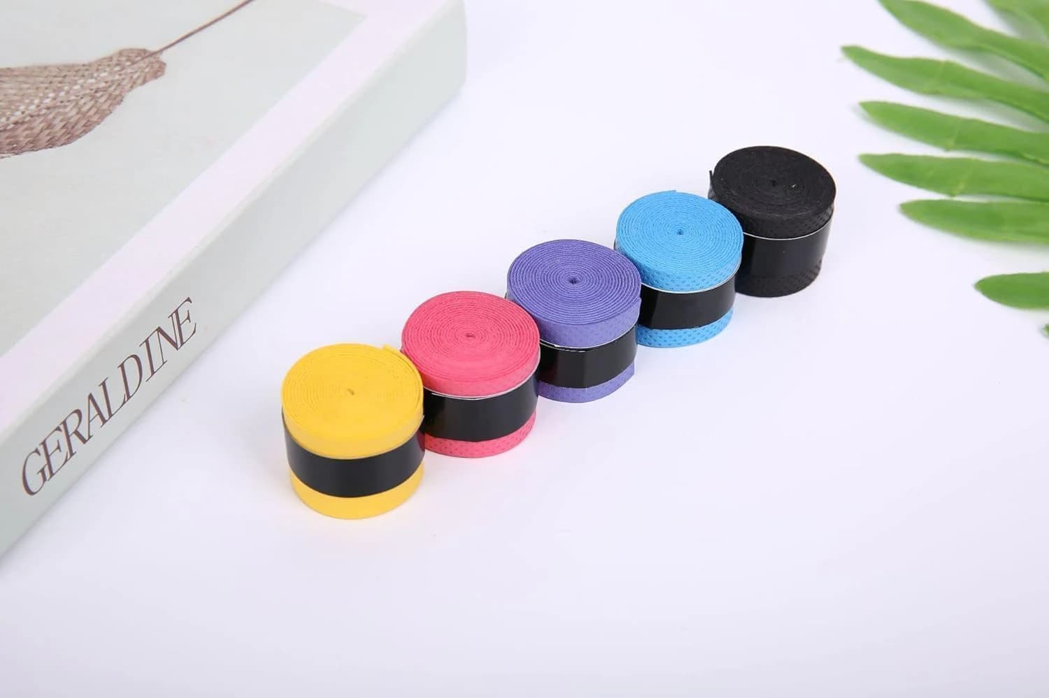 4 pieces of torn racket handle tape, anti-slip tape for tennis, badminton 