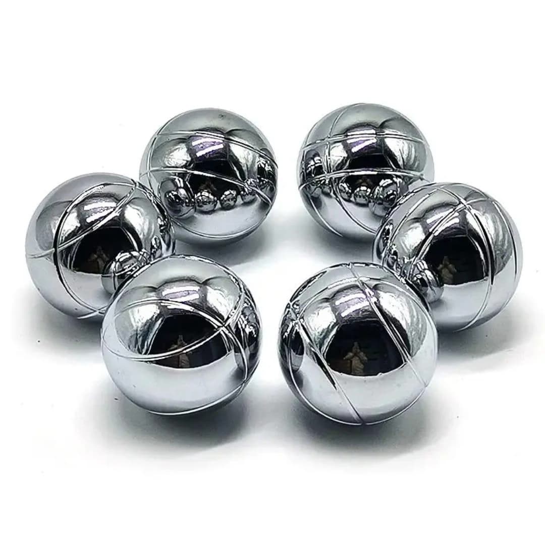 a Balls Set with 6 Metal Balls and Deluxe Carrying Bag