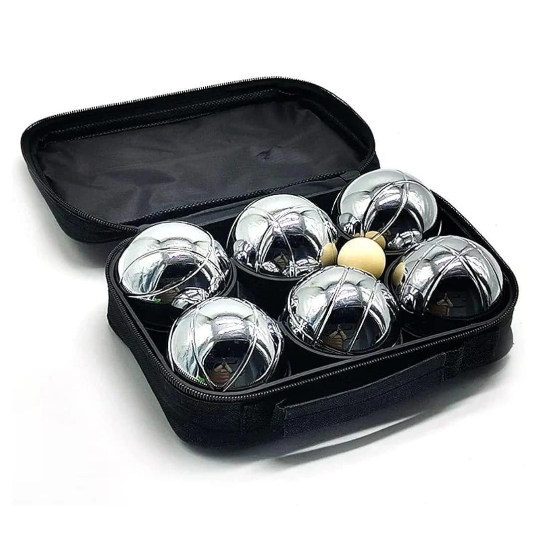 a Balls Set with 6 Metal Balls and Deluxe Carrying Bag