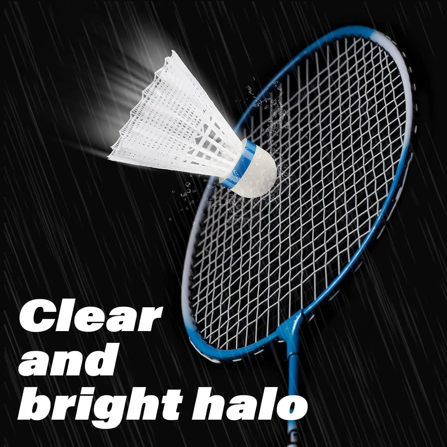 A pair of badminton rackets
