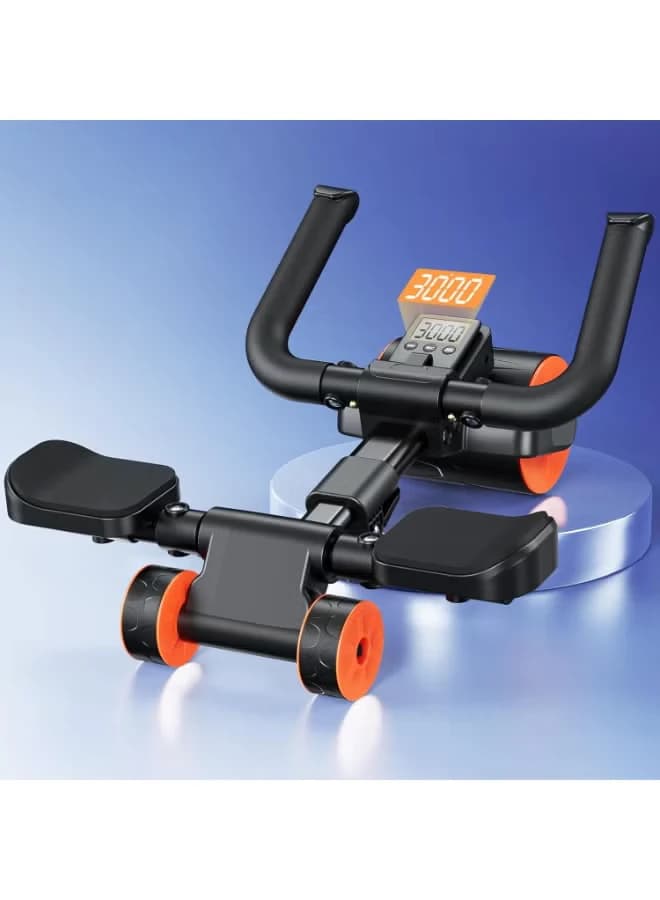 Abdominal exercise wheel with elbow support and timer, automatic bouncing wheel 
