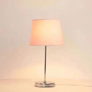 TBS Fabric Modern Table Lamp, 45 ×30 cm - Beige