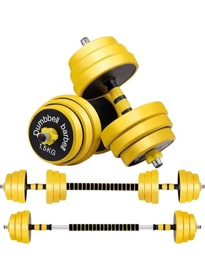 Adjustable Dumbbell and Barbell Set with Stabilizer Bar for Strength Training