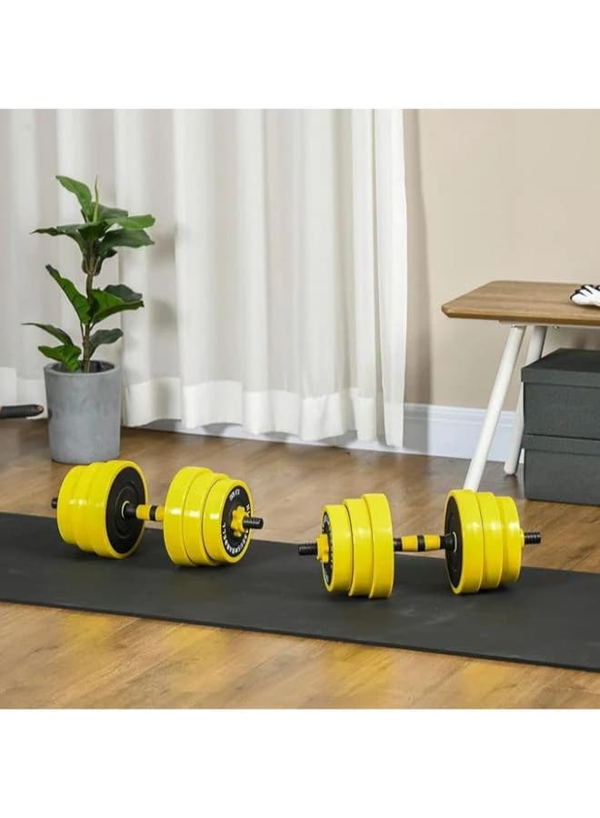 Adjustable Dumbbell and Barbell Set with Stabilizer Bar for Strength Training