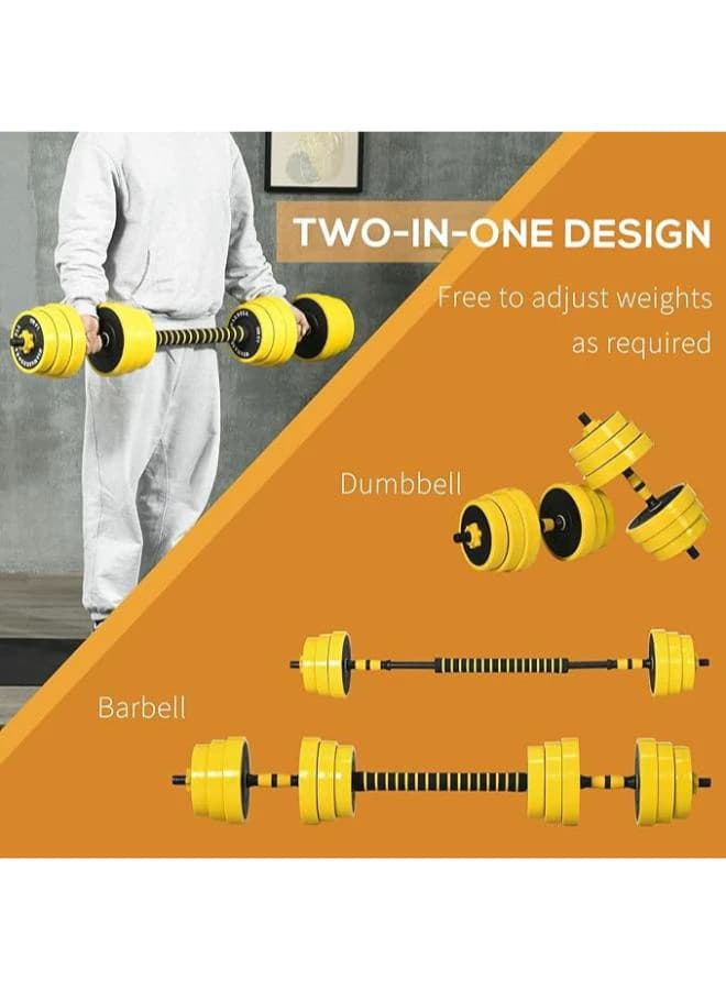 Adjustable Dumbbell and Barbell Set with Stabilizer Bar for Strength Training