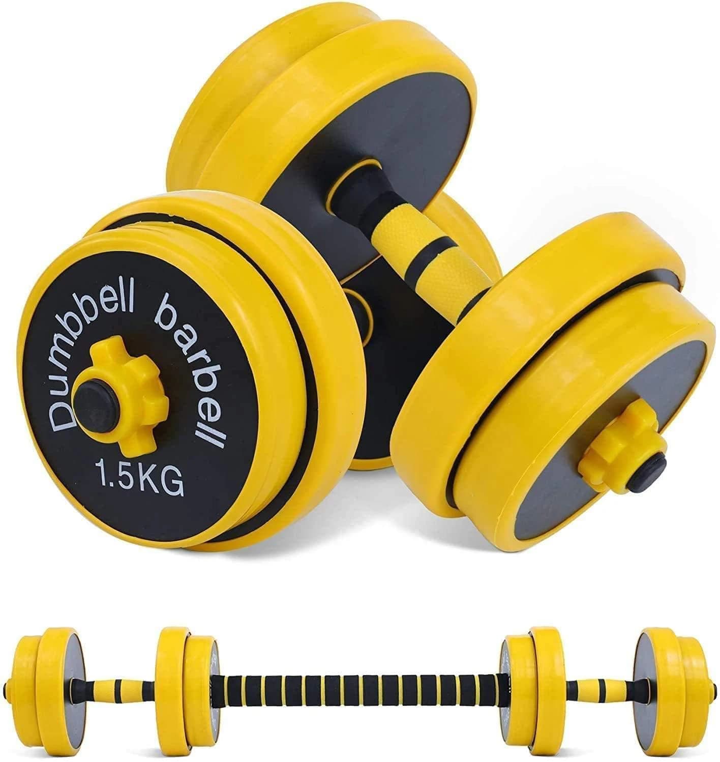 Adjustable Dumbbells and Bar Set with Stabilizer Bar for Strength Training, Full