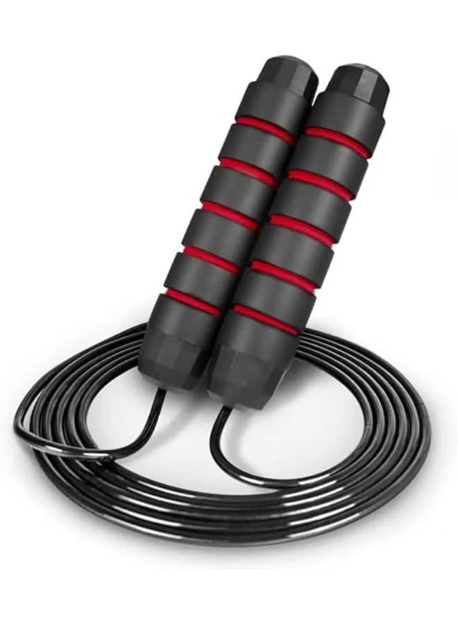 Adjustable speed jump rope up to 8 feet for men, with foam grips