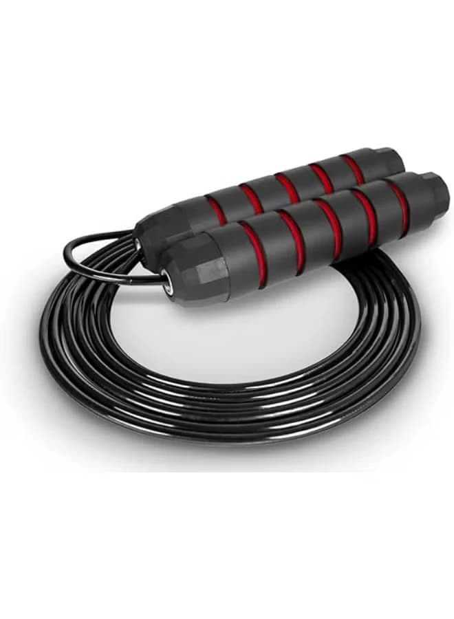 Adjustable speed jump rope up to 8 feet for men, with foam grips