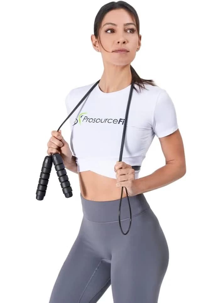 Adjustable speed jump rope up to 8 feet for men, with narrow handles, 