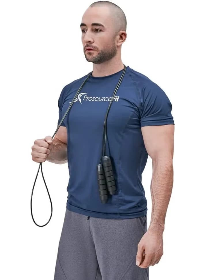 Adjustable speed jump rope up to 8 feet for men, with narrow handles, 