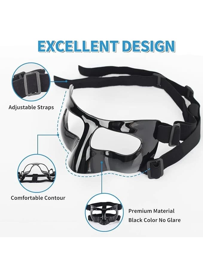Adjustable Sports Face and Nose Protection Mask - Comfortable Face Shield 