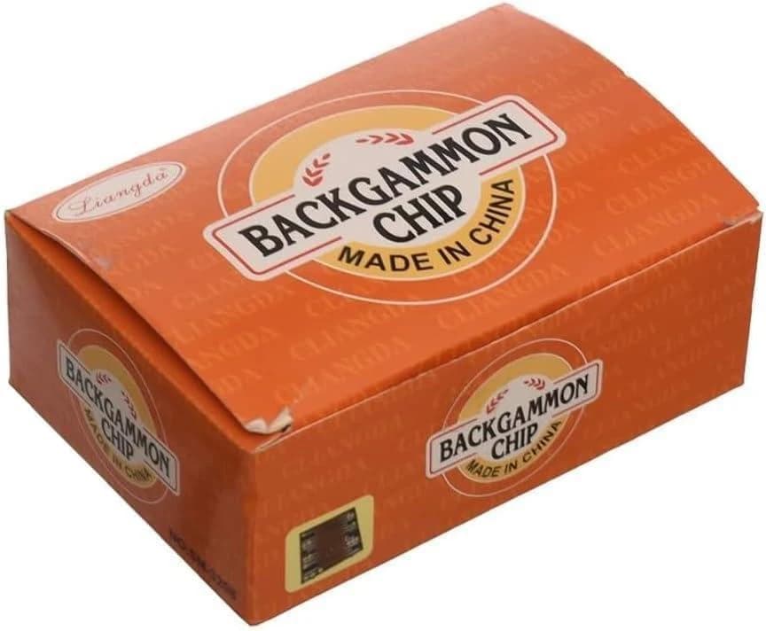 Backgammon Chips Game Set 30 Playing Pieces (15 White Chips And 15 Black Chips) 