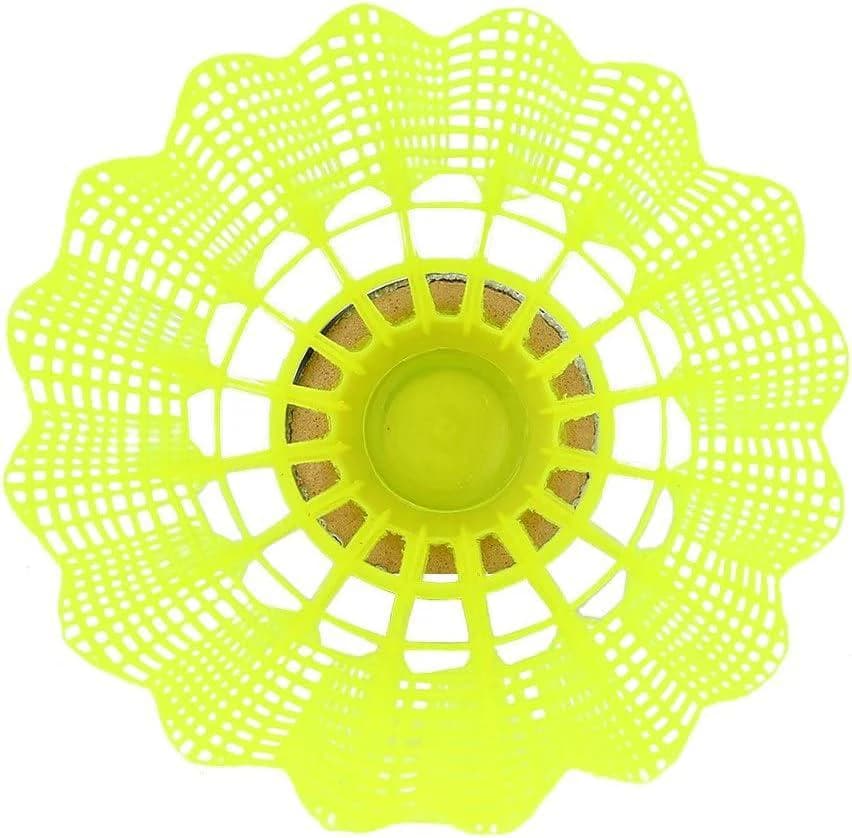 Badminton ball for badminton court, plastic, pack of 6 pieces ( Color may vary )