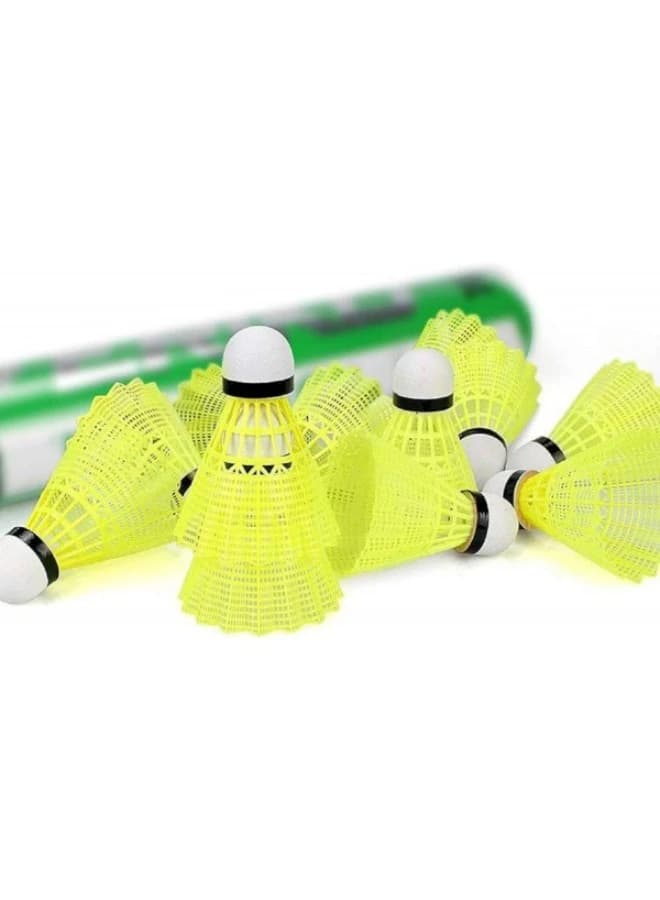 Badminton Shuttlecocks Plastic Badminton Court 6 Pack