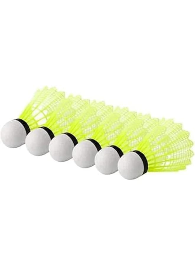 Badminton Shuttlecocks Plastic Badminton Court 6 Pack