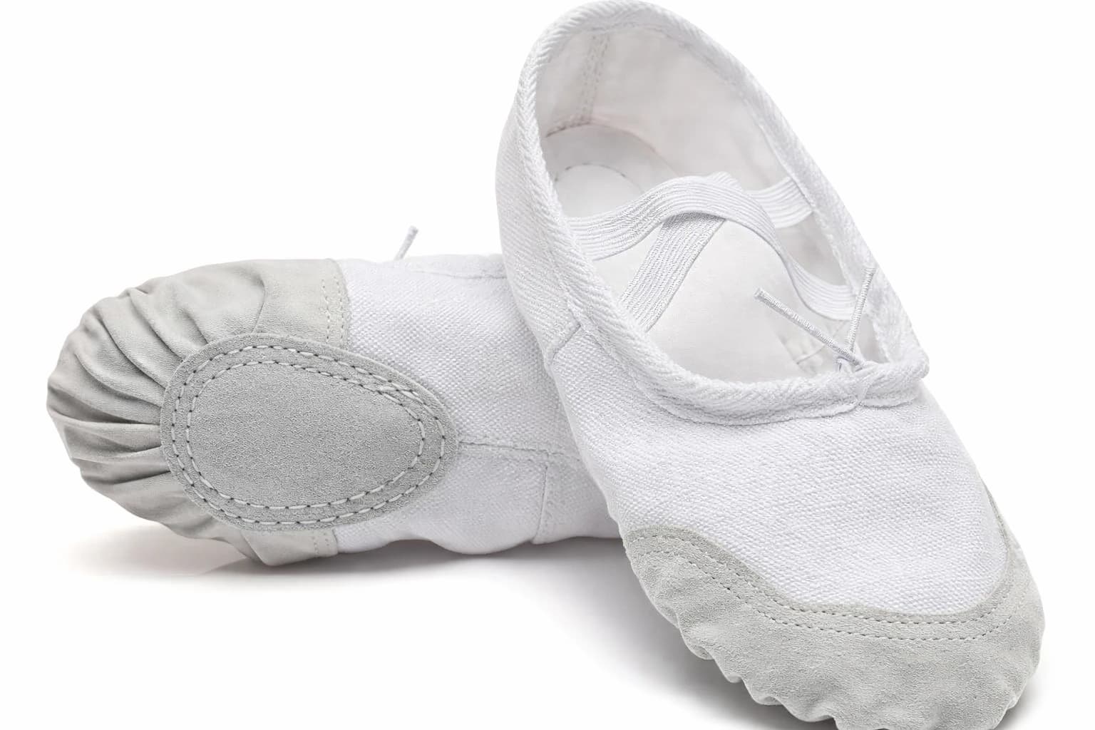 Ballerina Flat Leather Sole Dance Shoes for Toddlers, Yoga Ballet Dancers, Girls