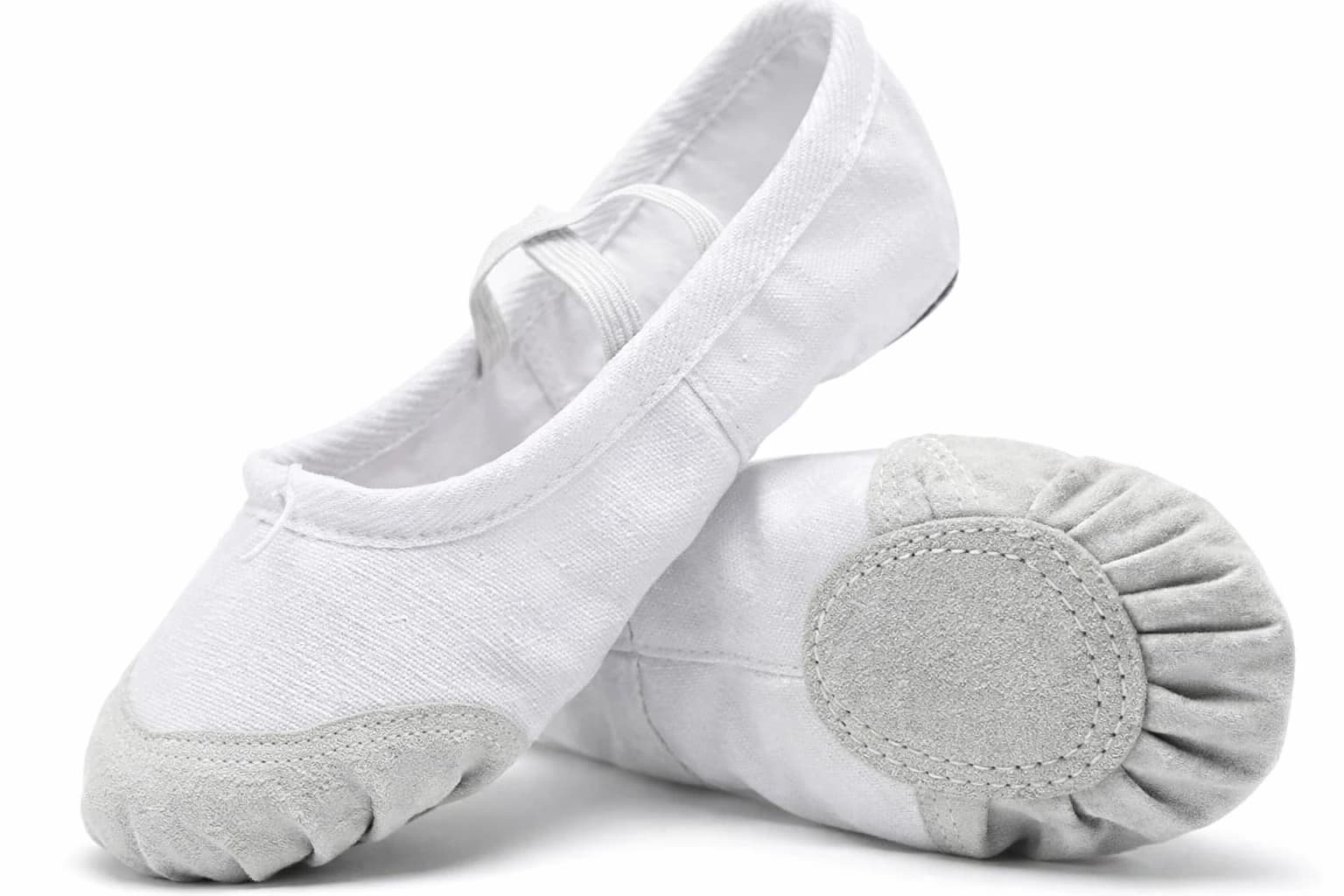 Ballerina Flat Leather Sole Dance Shoes for Toddlers, Yoga Ballet Dancers, Girls