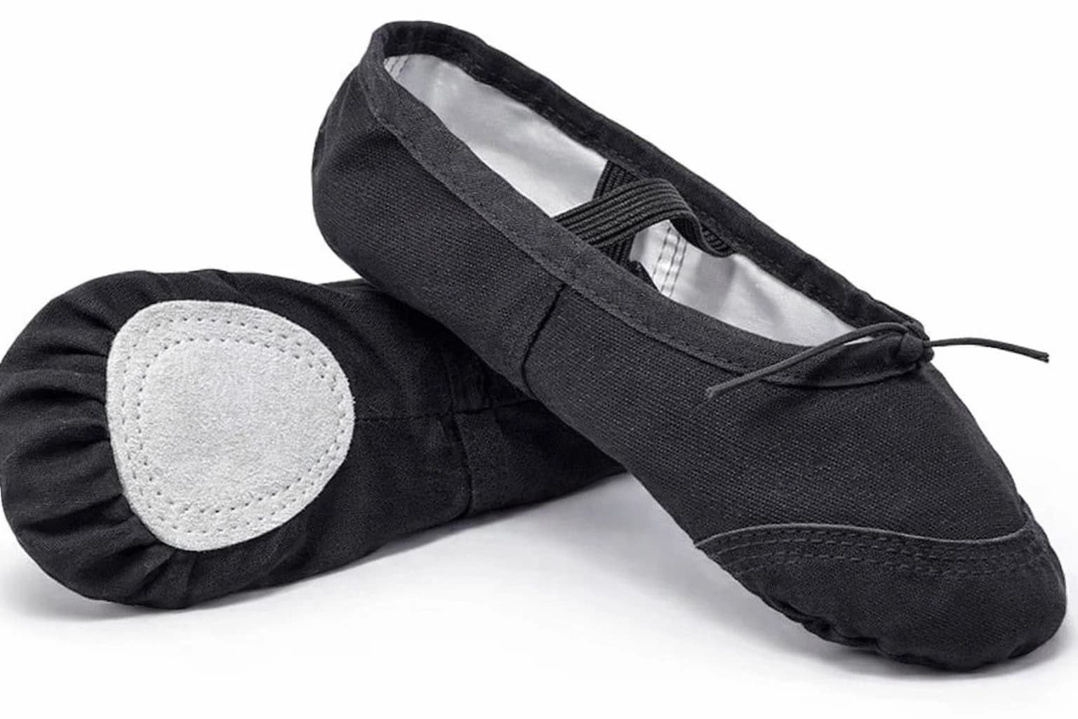 Ballerina Shoes with Leather Sole Flat Dance Shoes for Toddlers Yoga/Ballet