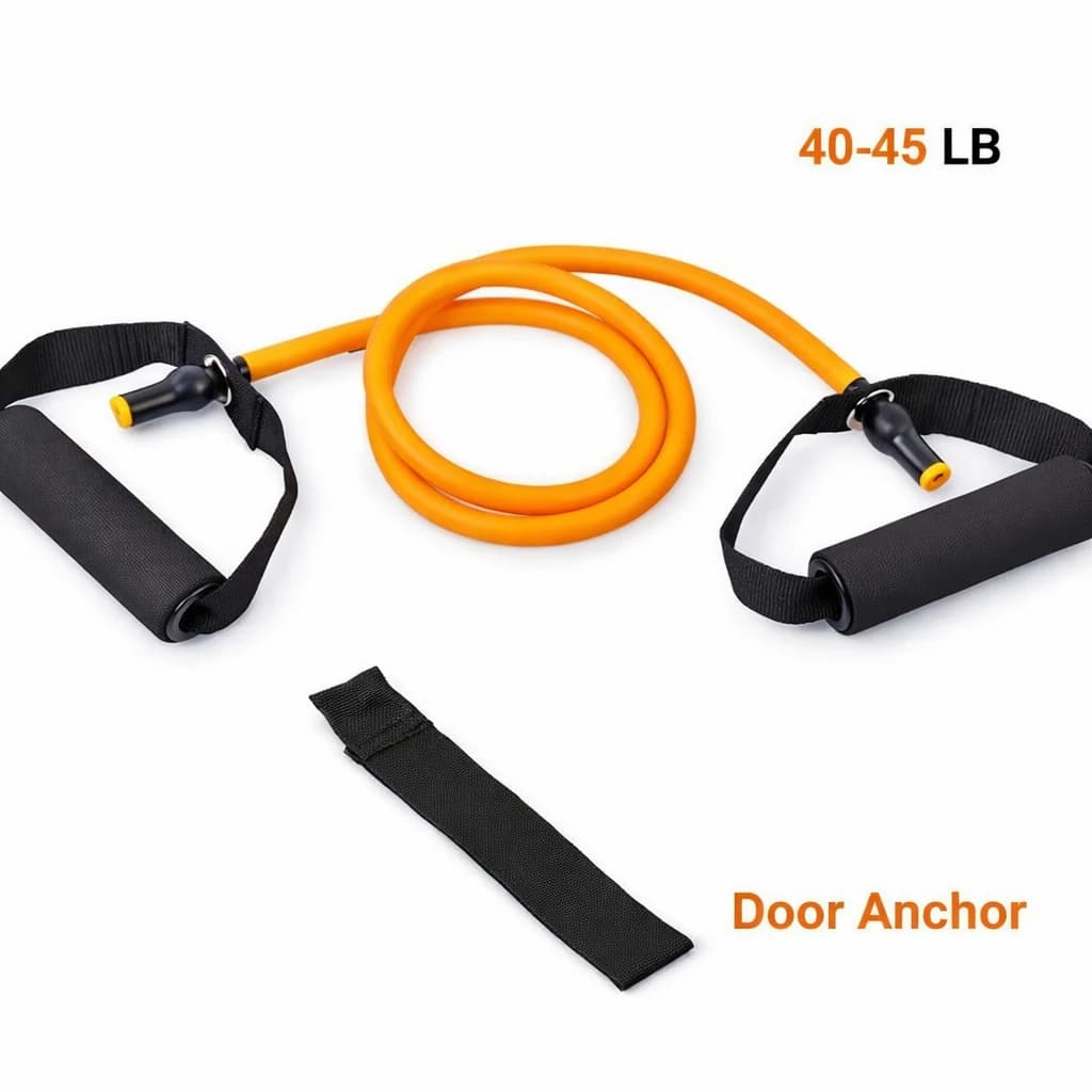 Band Fitness Exercise Band with Door Anchor 40-45 lbs - Orange