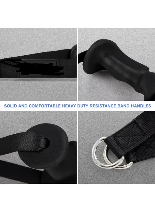 Cable machine handles, exercise handles, two-clamp exercise handles.