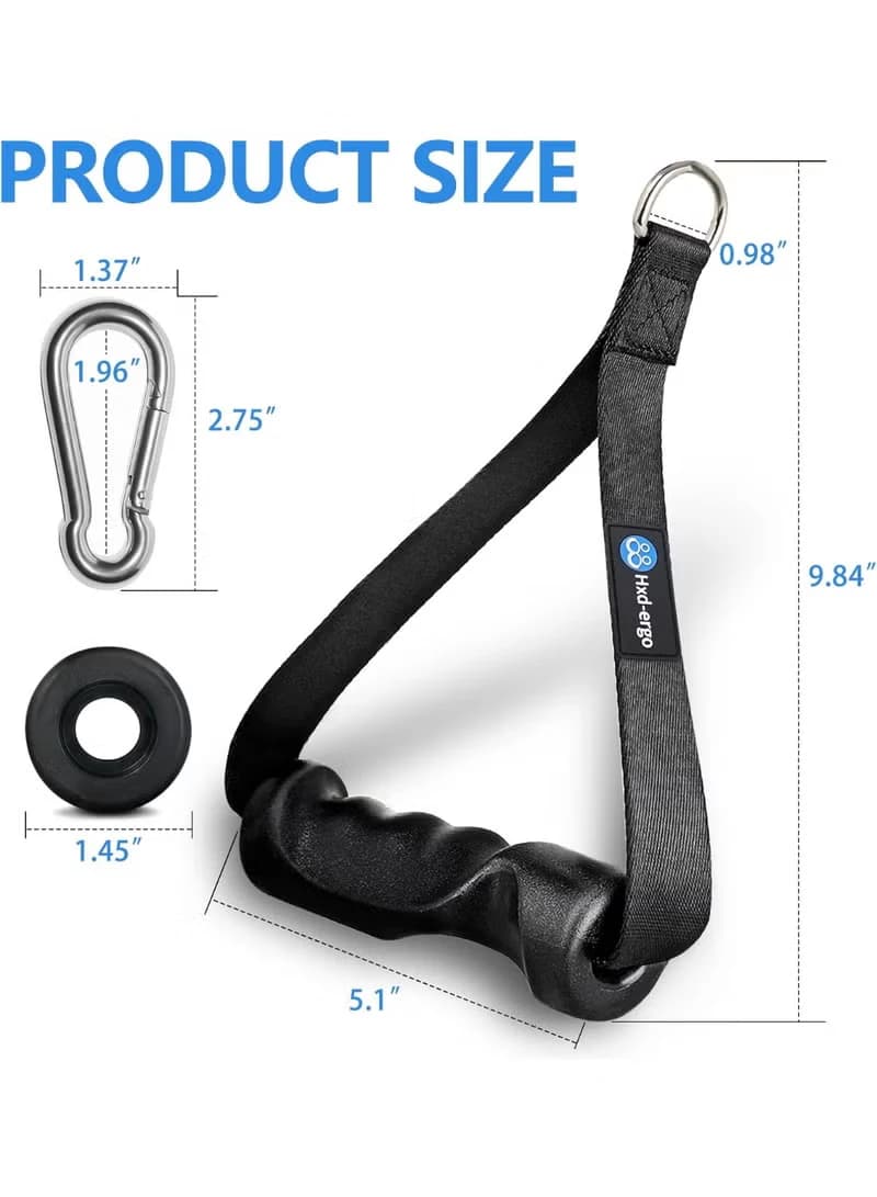 Comfortable cable and strap exercise handles - sports handles for yoga, Pilates