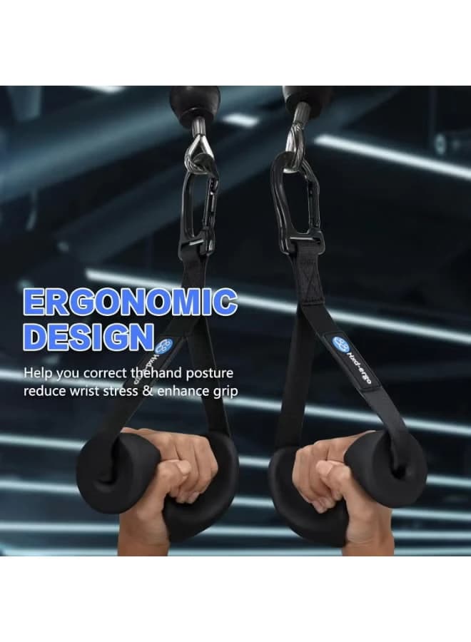 مقابض تمارين مريحة للكابلات، و الأحزمة - مقابض رياضية لليوغا، والبيلاتس، وتمارين