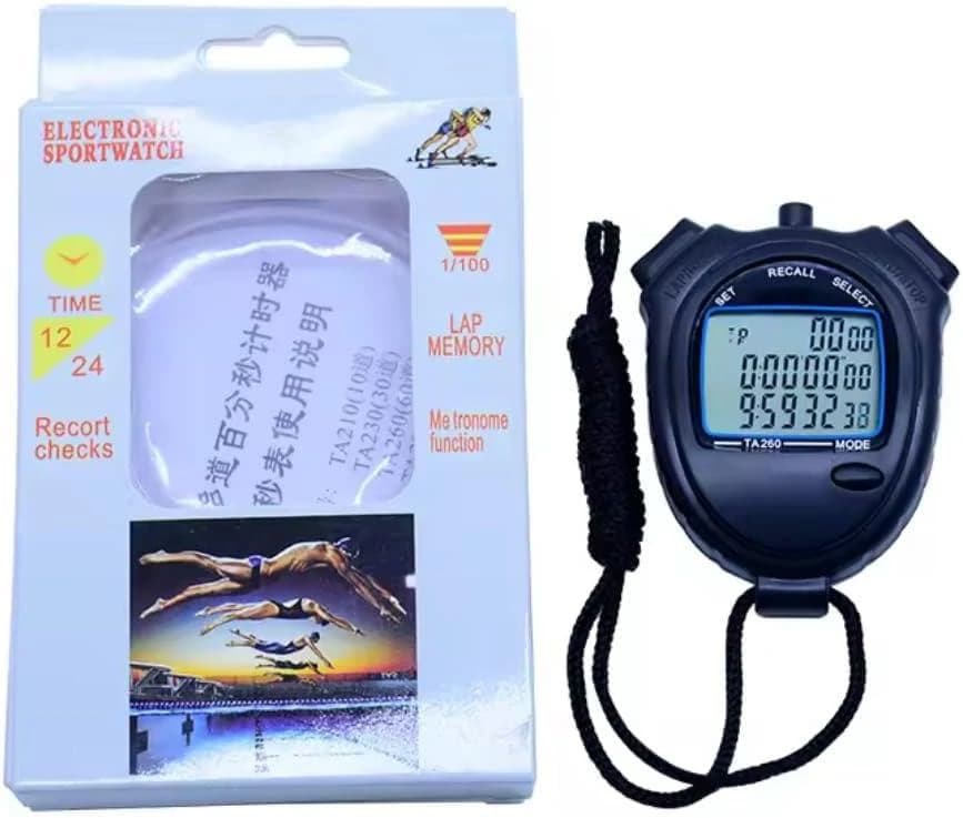 Competition Stopwatch Anti-slip Multifunction Calendar -Durable Electronic Sport
